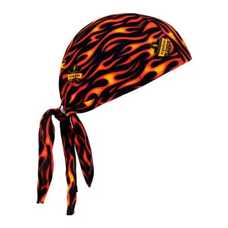 Chill-Its 6615 High-Performance Dew Rag, Flames, One Size